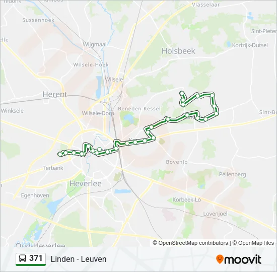 371 Bus Line Map