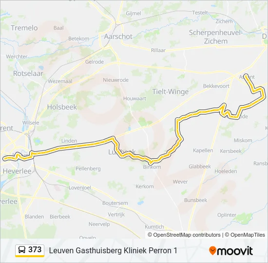 373 Bus Line Map