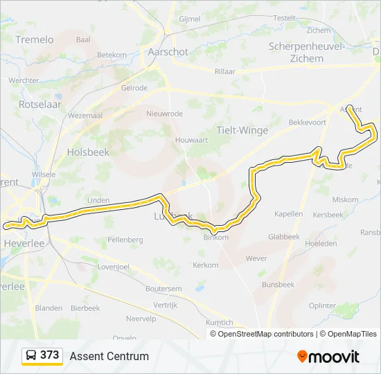 373 Bus Line Map