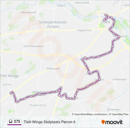 375 Bus Line Map
