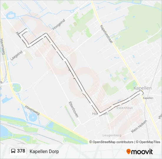 378 Bus Line Map