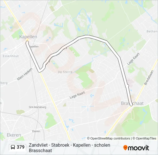 379 Bus Line Map