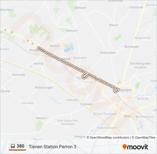 380 Bus Line Map