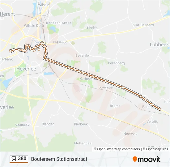 380 Bus Line Map