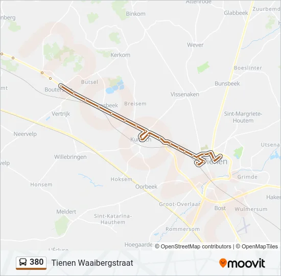 380 Bus Line Map