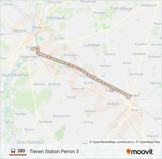 380 Bus Line Map