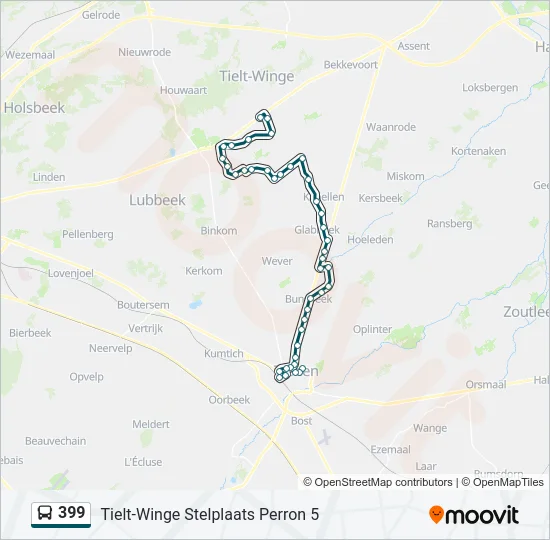 399 Bus Line Map
