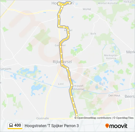 400 Bus Line Map