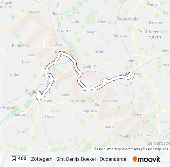 400 Bus Line Map