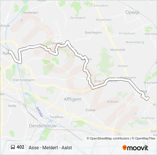 402 Bus Line Map