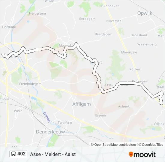 402 Bus Line Map