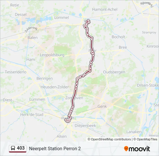 403 Bus Line Map