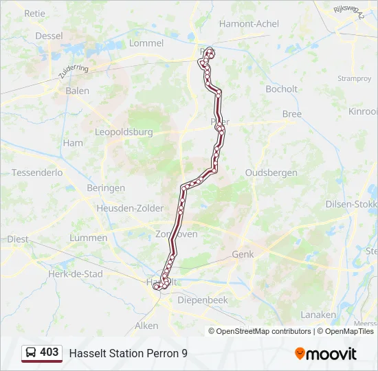 403 Bus Line Map