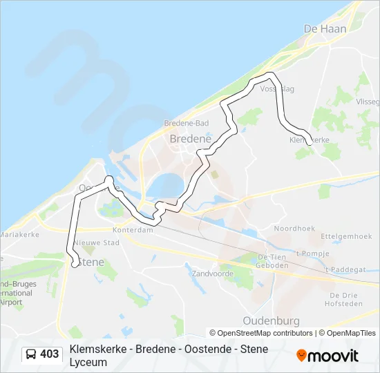 403 Bus Line Map