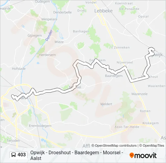 403 Bus Line Map