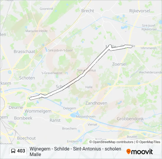 403 Bus Line Map