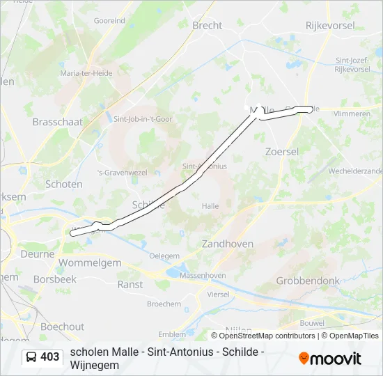 403 Bus Line Map