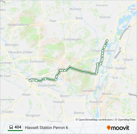 404 Bus Line Map