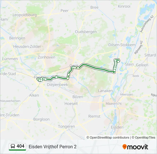 404 Bus Line Map