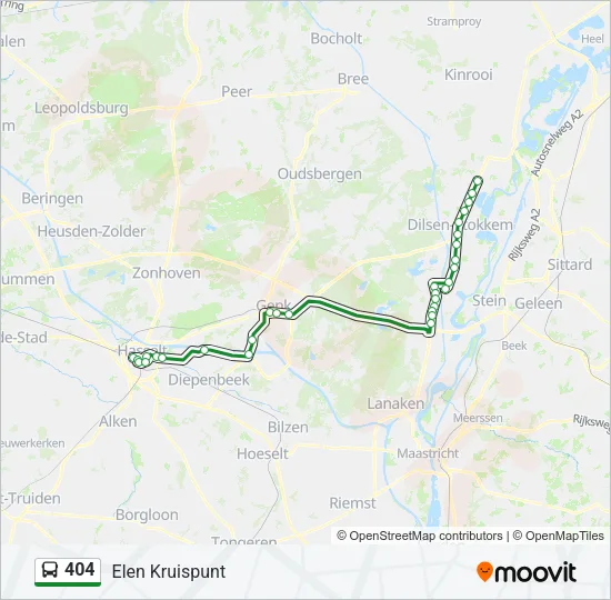 404 Bus Line Map