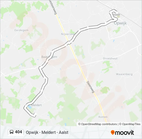 404 Bus Line Map