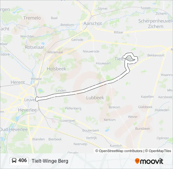406 Bus Line Map