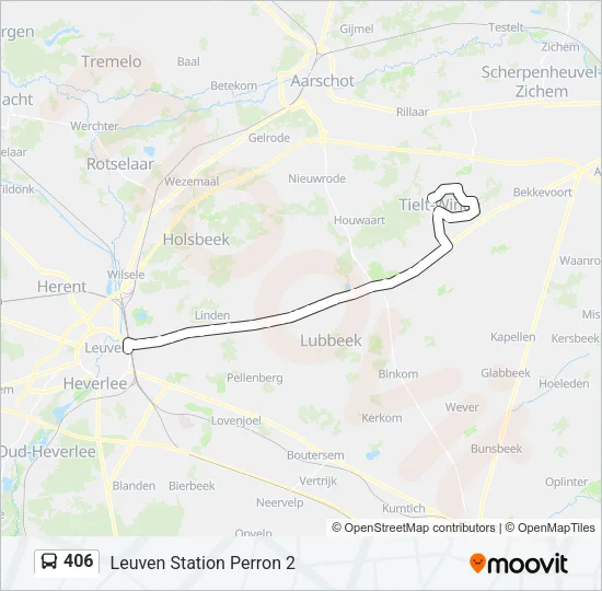 406 Bus Line Map