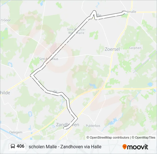 406 Bus Line Map