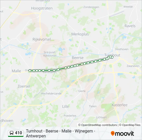 410 Bus Line Map
