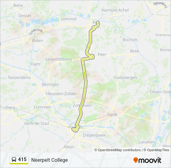 415 Bus Line Map