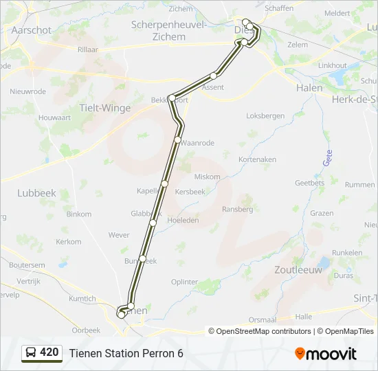 420 Bus Line Map