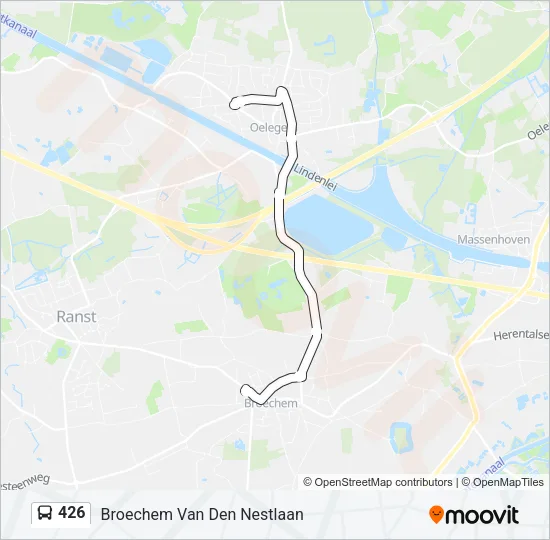 426 Bus Line Map