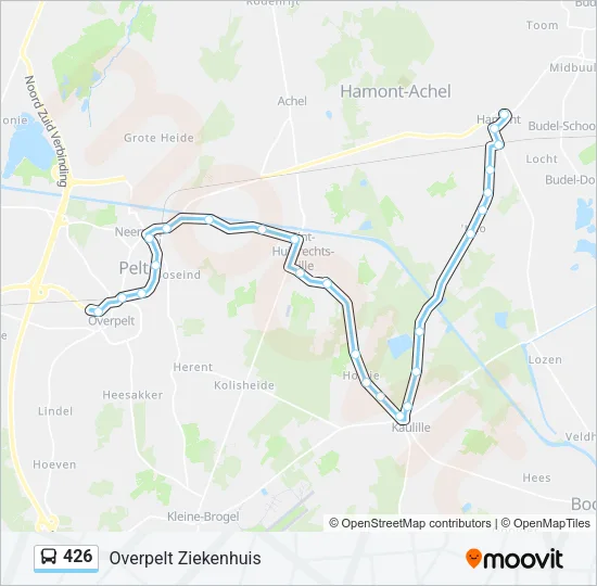 426 Bus Line Map
