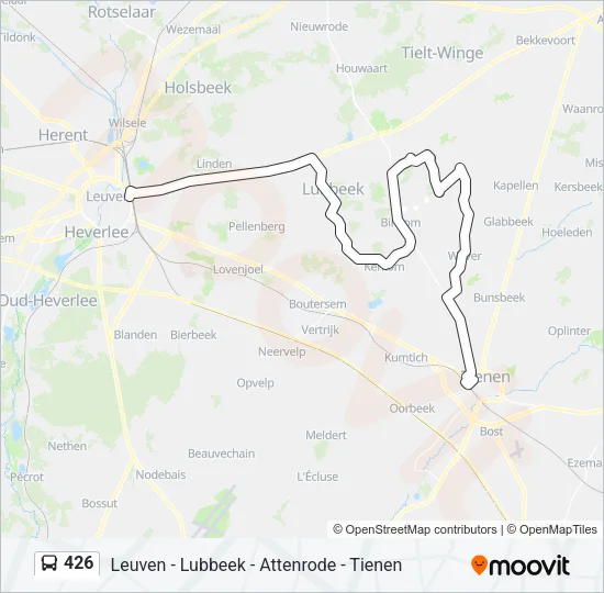 426 Bus Line Map