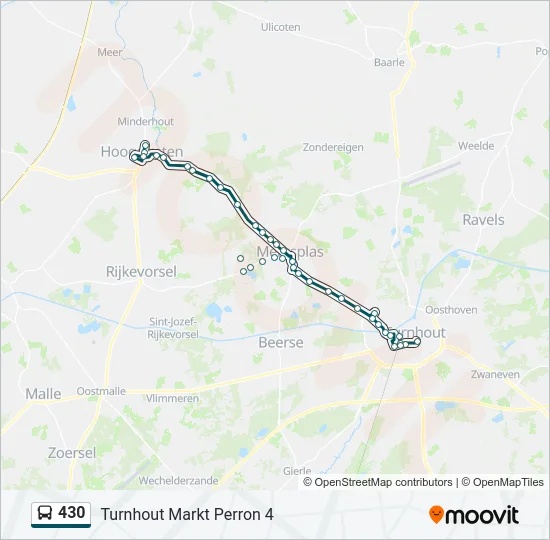 430 Bus Line Map