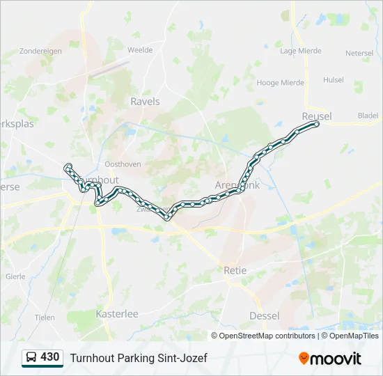 430 Bus Line Map