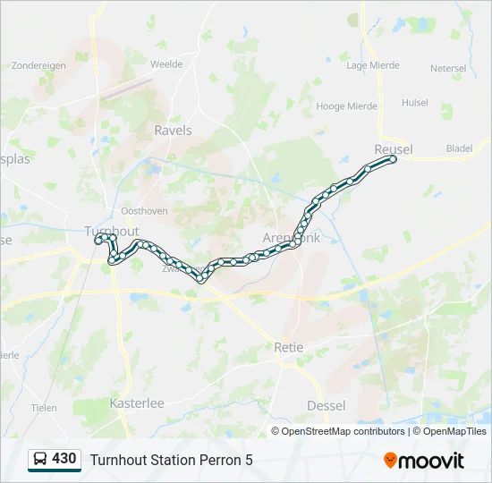 430 Bus Line Map