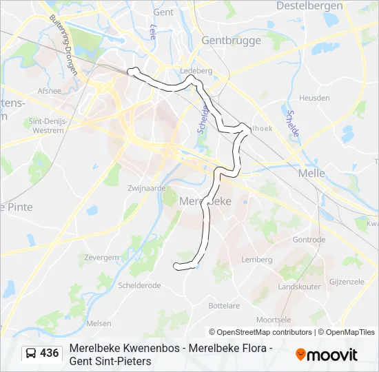 436 Bus Line Map