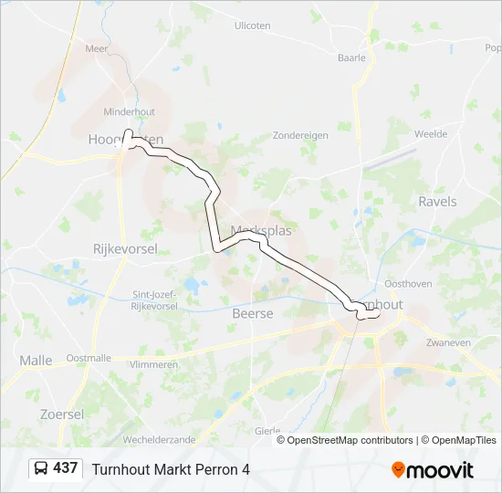 437 Bus Line Map