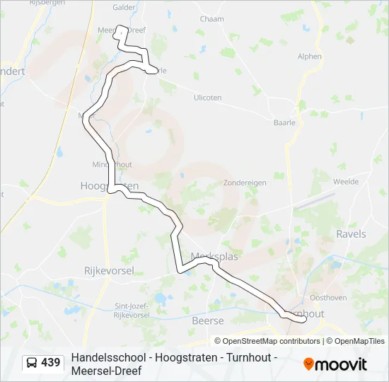 439 Bus Line Map