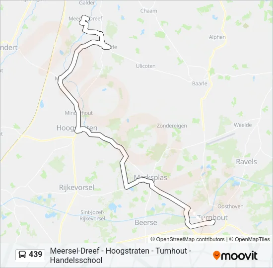 439 Bus Line Map