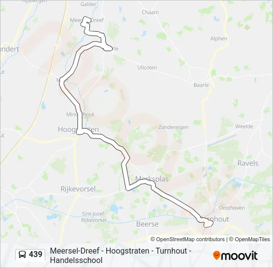 439 Bus Line Map
