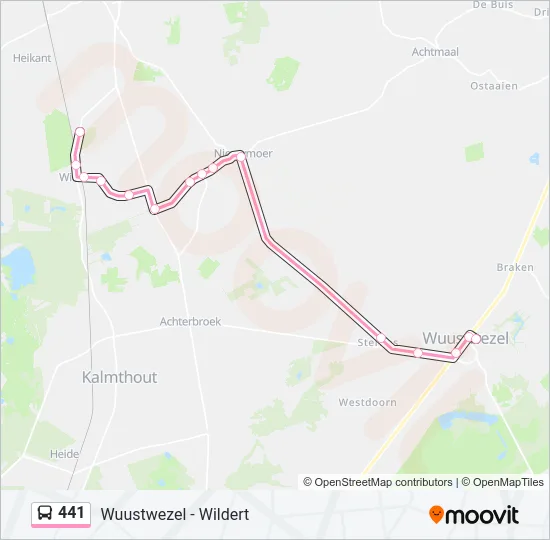 441 Bus Line Map