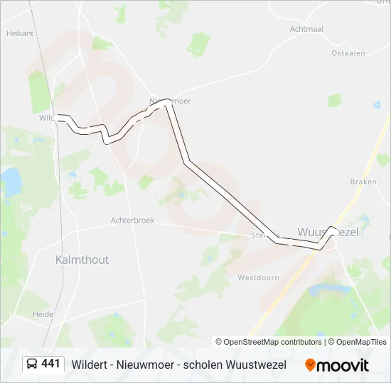 441 Bus Line Map