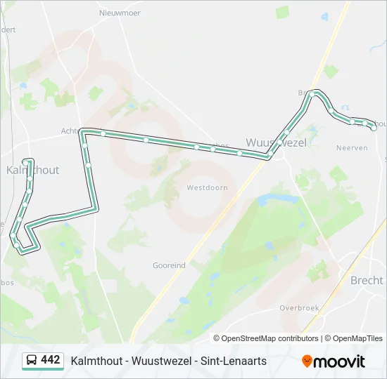 442 Bus Line Map