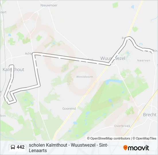 442 Bus Line Map