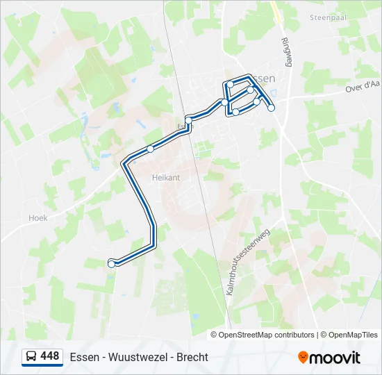 448 Bus Line Map
