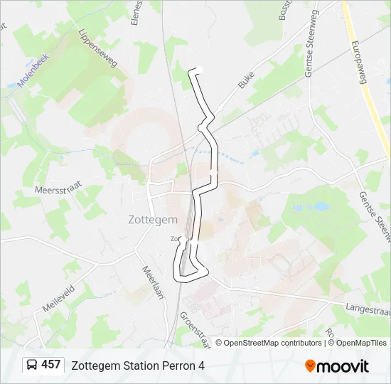 457 Bus Line Map