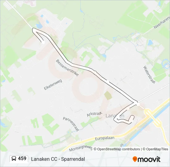 459 Bus Line Map