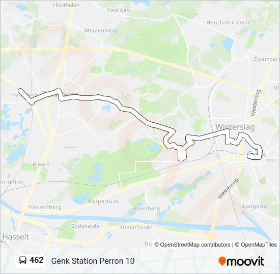 462 Bus Line Map